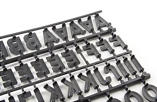 3/4" Letter Set, 900 Pieces - Black - Image 3