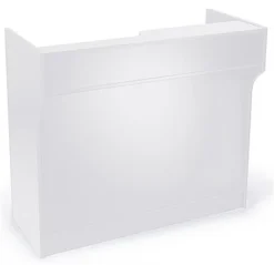 48" Cash Wrap W/ Adjustable Storage Shelves & Pull-out Drawer - White