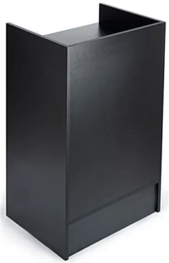 Black Cash Wrap W/ 3 Adjustable Storage Shelves