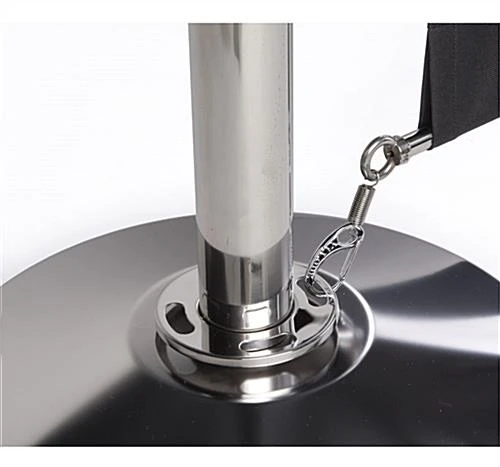 Café Barrier System W/ 9 Custom Banners (1 Color Printing) & 10 Stanchions - Black - Image 2