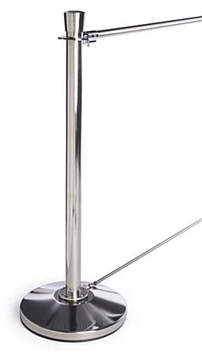 Café Barrier System W/ 9 Custom Banners (1 Color Printing) & 10 Stanchions - Black - Image 3