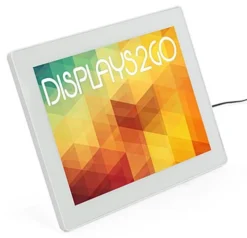 8.5 X 11 LED Light Box Frame For Wall Or Counter, Magnetic Open - White