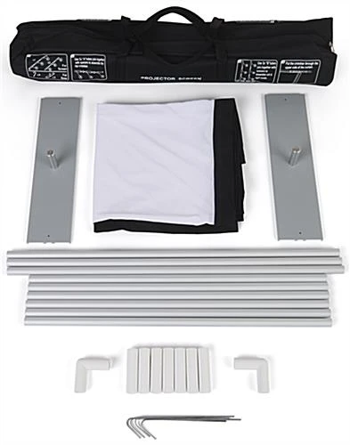 88 X 78 Projector Screen W/ Outdoor Stand & Ground Stakes, 100 In. Diagonal - White - Image 4