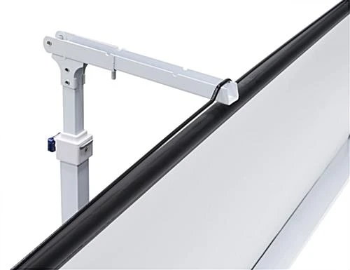 79 X 45 Projector Screen With Tripod Stand, 90-inch Retractable Screen - Black - Image 8