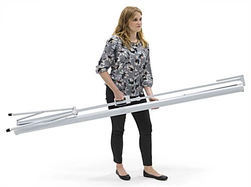 79 X 45 Projector Screen With Tripod Stand, 90-inch Retractable Screen - Black - Image 10