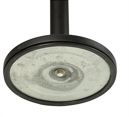 QueuePole.Economy 41.5" Black Stanchion Post W/ Retractable Belt - 1 Color Printing - Image 4