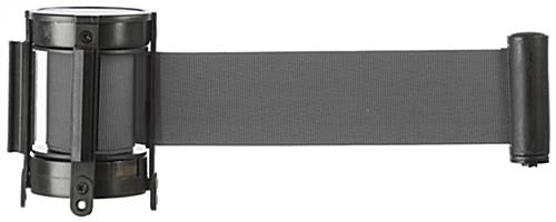 QueuePole.Economy 41.5" Black Stanchion Post, Gray Belt - 1 Color Printing - Image 10