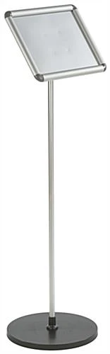 11 X 8.5 Sign Stand For Floor, Snap Open - Silver