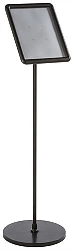 8.5 X 11 Sign Stand For Floor, Tilting, Snap Open - Black