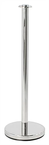 QueuePole 39" Chrome Stanchion Post, Rope Not Included