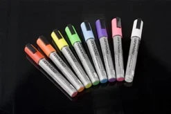 Liquid Chalk Markers, 3/16" Chisel Tip - Set Of 8 Neon Colors