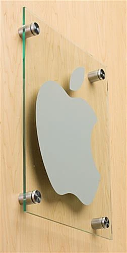 1 X 1 Through Grip Standoffs, Round, Stainless Steel, Set Of 4 - Silver - Image 2