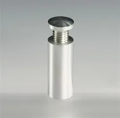 5/8 X 1-1/2 Through Grip Standoffs, Round, Aluminum, Set Of 4 - Silver