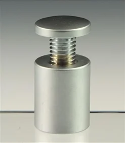 1 X 1-1/8 Through Grip Standoffs, Round, Set Of 4 - Silver