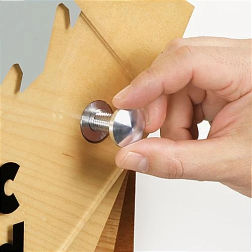 1 X 2 Through Grip Round Standoffs - Set Of 4, Silver Aluminum - Image 5