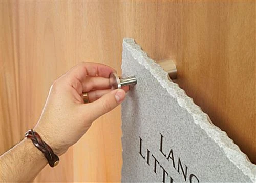 1-1/4 X 1-1/2 Through Grip Standoffs, Round, Aluminum, Set Of 4 - Silver - Image 5