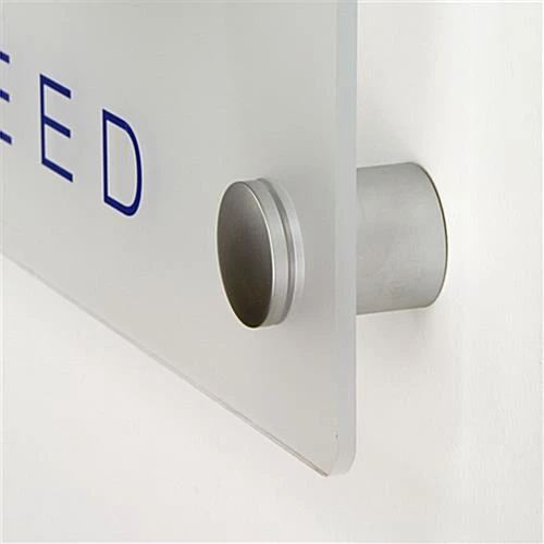 1-1/2 X 1-1/2 Through Grip Standoffs, Round, Set Of 4 - Silver - Image 6