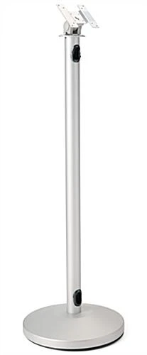 Tablet Stand With Rotating Bracket, VESA 75x75 & 100x100, Cord Management - Silver