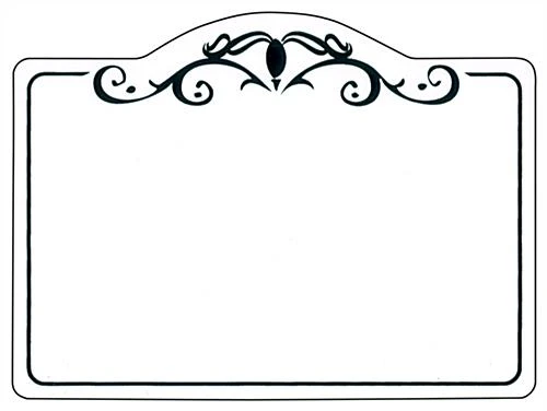 4 X 3 Deli Sign With Wet/Dry Erase Write-on Surface, Set Of 50 - Black