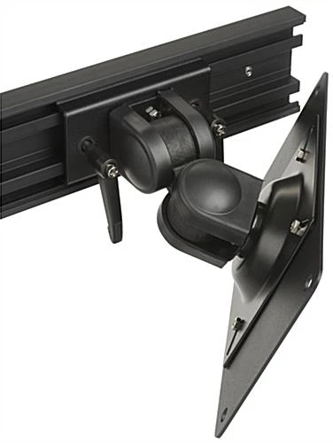 Desktop Dual Monitor Stand For 10"-32” Screens, Adjustable Height - Black - Image 5