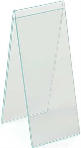 Workshop Series 4.25” X 11” Acrylic Table Tent, Side Insert, Double Sided - Clear - Image 2