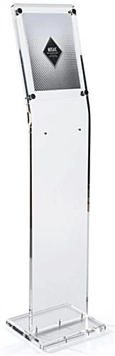 Workshop Series 8.5 X 11 Acrylic Sign Stand With Sign Hardware For Frame - Clear