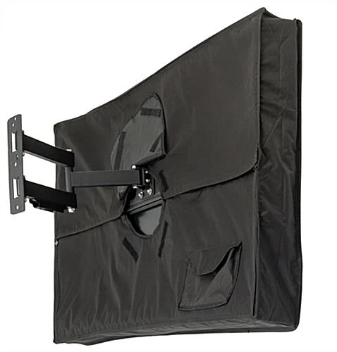 Outdoor TV Cover For 55" - 58" Screens With Water-Resistant Coating - Black - Image 2