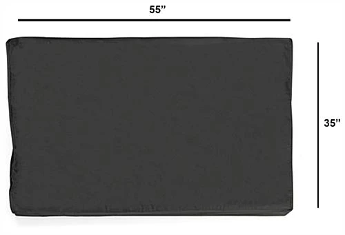 Outdoor TV Cover For 55" - 58" Screens With Water-Resistant Coating - Black - Image 6