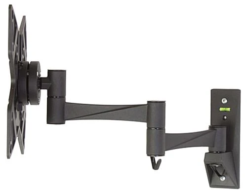 TV Wall Mount With Articulating Arm Fits Monitors 23-42", Built-in Level - Black - Image 4