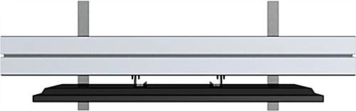 TV Stand With Custom Printed Graphics, Single Sided, Fits 26 To 40" Monitors, Silver - Image 2